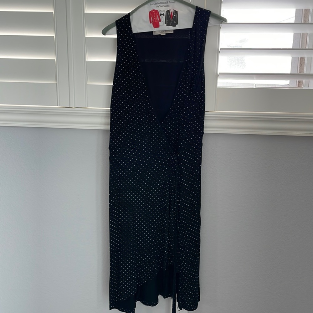 Polka dot wrap dress soft